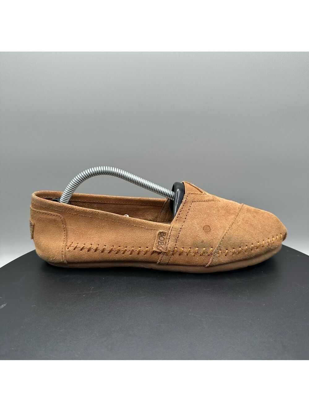 Bobs Skechers Rain Dance Suede Loafers Women 7 Brown